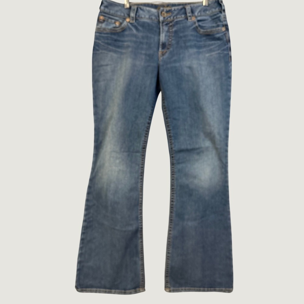 Silver Jeans Co Women Suki Mid Rise Bootcut Denim Medium Wash Blue Jeans Size 32